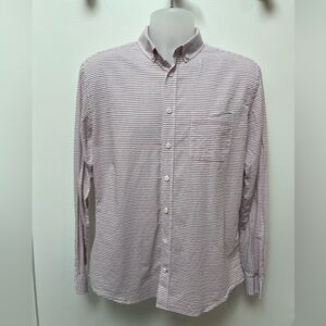 Frank & Oak button down | medium | red and blue stripes